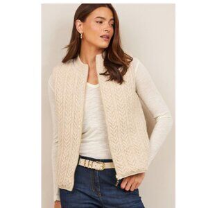 JOIE Reversible Vest Size-XL Taupe Beige